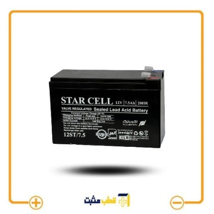 باتری یو پی اس 7.5 آمپر ساعت استار سل – 12V 7.5AH Star Cell